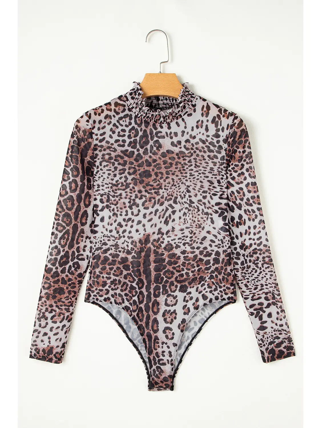 Mesh leopard body suit