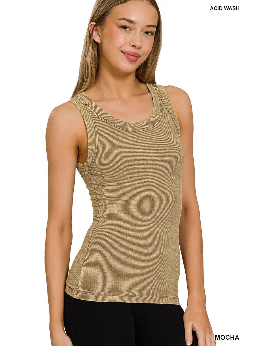 MIneral wash tank mocha