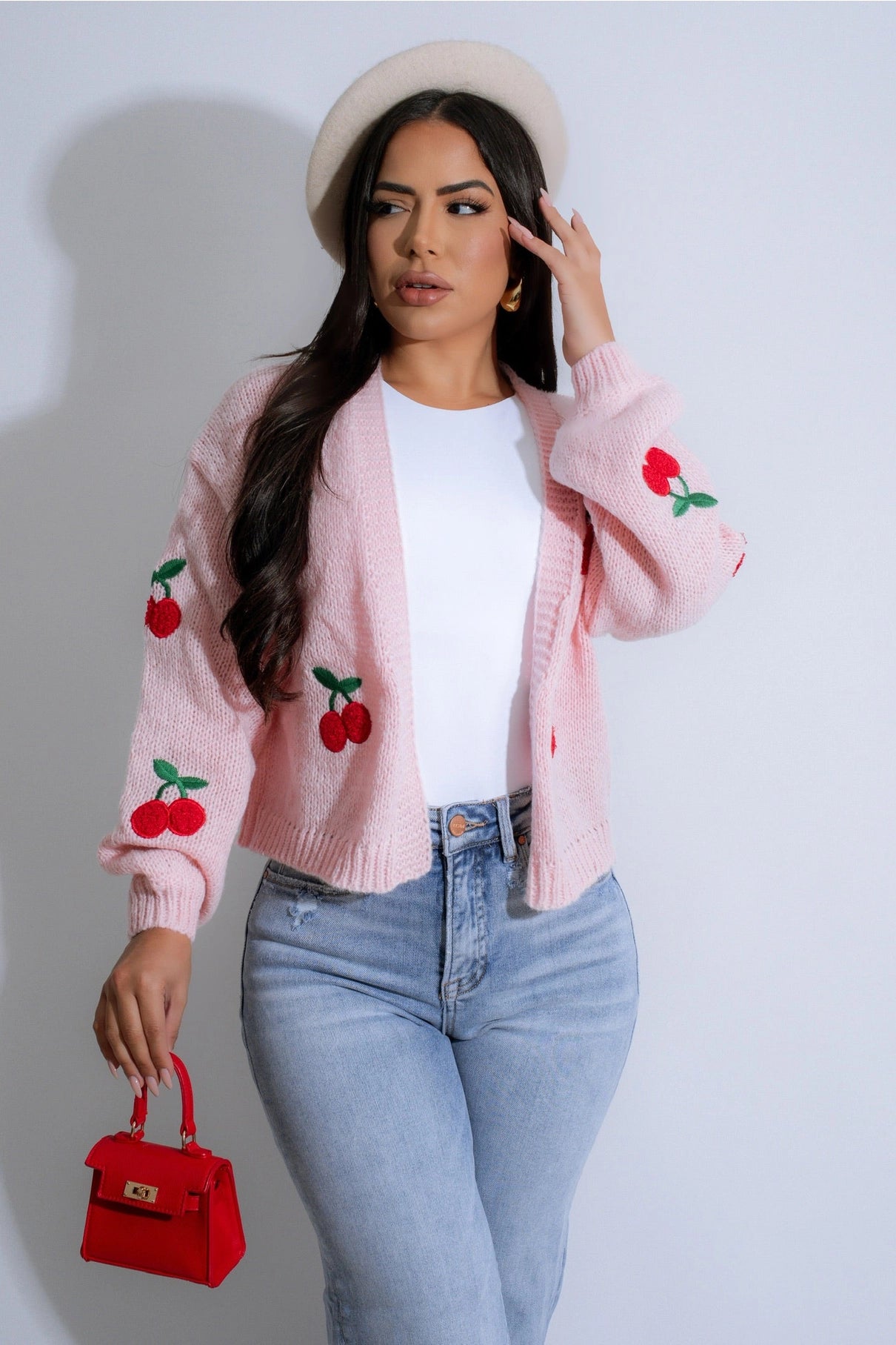 Cherry cardigan