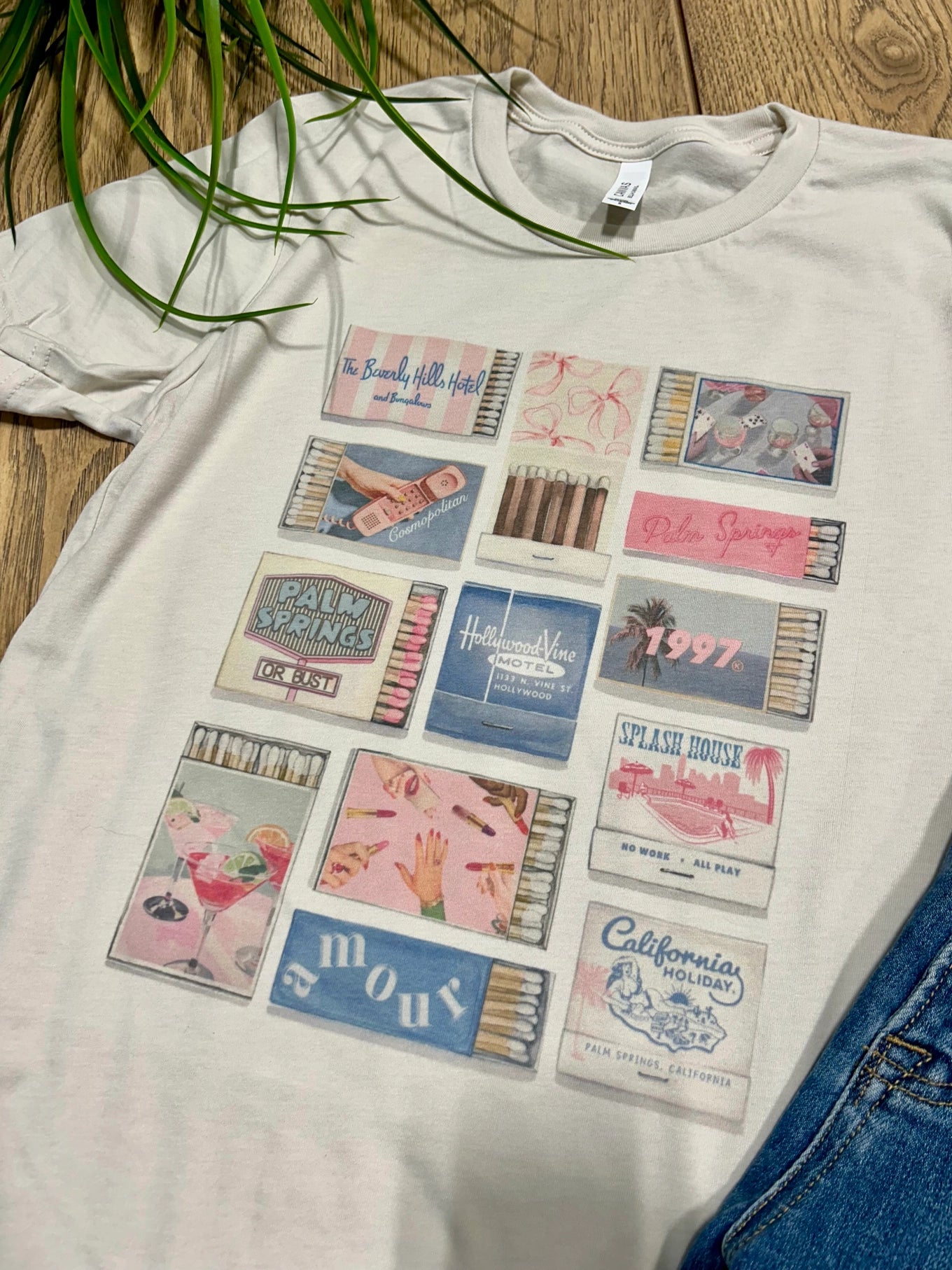 Vintage match box graphic tee