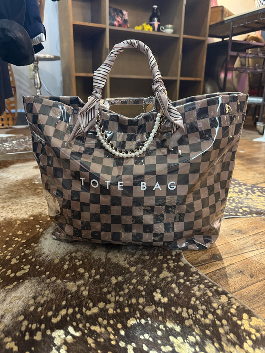 Checkered handbag
