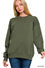 FLEECE ROUND DARK OLIVE SWEATSHIRTS