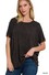 Boat neck black top